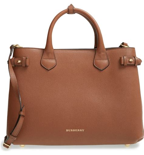 medium leather tote bag burberry|burberry medium top handle tote.